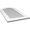 Ekena Millwork Round Top Surface Mount PVC Gable Vent: Non-Functional, w/ 3-1/2"W x 1"P Standard Frame, 20"W x 38"H GVPRT20X3801SN - alternate 3